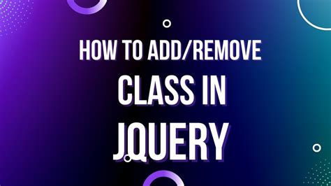 jquery add remove class.